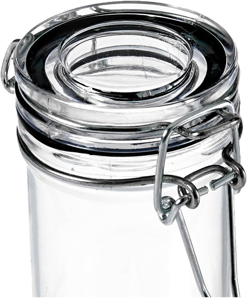 MiniWare Clear Plastic Mason Jar (Pack Of 4) - 3 Oz. - Chic Design, Perfect for Parties, Events, Food Storage, Party Favors, DIY Crafts, & More...