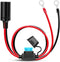 Nilight Female Cigarette Lighter Outlet 3Ft + Eyelet Terminal Plug and Blade Fuse Holder 12V 16AWG Heavy Duty Cable Accessory DC Power 12 24Volt S...