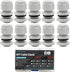 3/8 Cable Glands White PA66 Connector IP68 Waterproof Adjustable Cord Grip Strain Relief Connectors Protectors White 10PCS With Plastic Box...