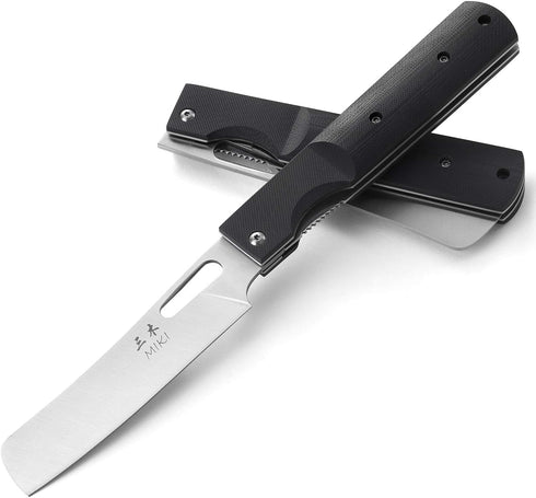 Miki Sharp 440A Stainless Steel Blade Japanese Kitchen Chef Folding Pocket Knife for Outdoor Camping Cooking (Chef Blade)...
