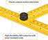 POWERTEC Multi Angle Measuring Ruler for Woodworking, Crafting, Construction, Flooring & Tile Cutting, ABS Plastic Angle Finder, Template & Layout...