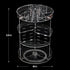 360 Rotating Makeup Organizer?8 Layers Adjustable Transparent Simple Acrylic Desktop Rotating Makeup Skincare Organizers ?Perfume Organizer Suitab...