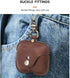 Hiram Leather Case Replacement for Airpods Pro 2019,Crazy Horse Cowhide Leather Portable Travel Case Compatible with Airpods Pro,Headphone Cases R...