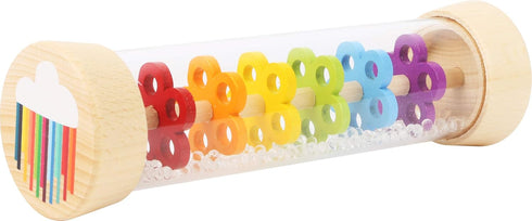 Wooden Rainbow Rainmaker Toy by Small Foot – Rhythm Instrument and Rattle for Babies Helps Hand-Eye Coordination and Developing Sensory Skills – C...