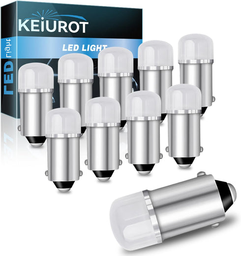 Keiurot 755 Bulb Ge44 47 Bulb 756 1893 1895 1847 BA9S Led Bulb DC AC 6.3V 6V for Pinball Led Bulbs Pinball Machine Light Bulb Lamp White Pack of 1...