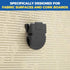 1InTheOffice Cubicle Clips for Fabric Walls, Fabric Panel Wall Clips, Cubicle Wall Clips, Black, 25/Pack...