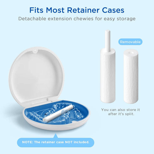 Aligner Chewies for Invisalign, 4-Pack Extended Length Orthodontic Chompers Aligner Trays Seaters for Invisalign Braces, Aligners, Retainers...