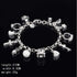 S925 Silver Thirteen Hanging Pieces Bracelet For Women Gift Bracelets & Bangles Jewelry...