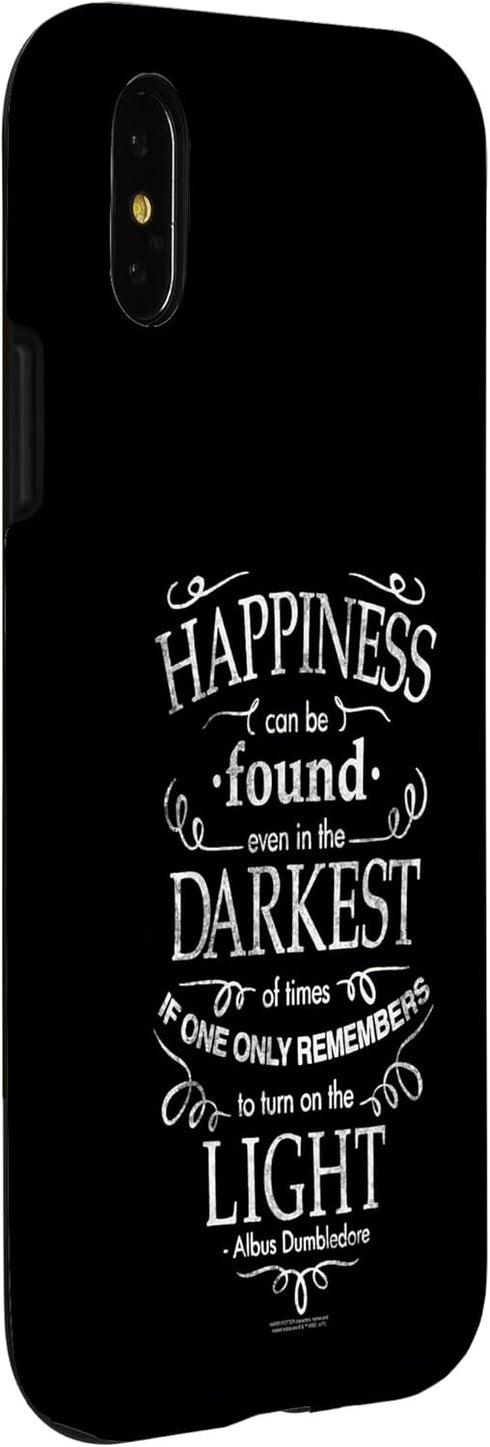 iPhone X/XS Harry Potter Happiness Quote Case...