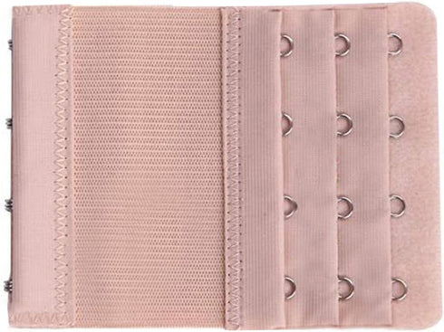 Women Bra Extender 4 Hooks 3 Rows Elastic Bra Band Hook Strap Extensions 4 Pack...