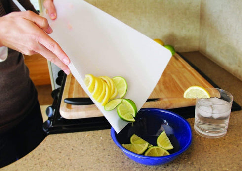Thin Clear Flexible Plastic Cutting Board Chopping Mat 12" x 15" (8 Pack)...
