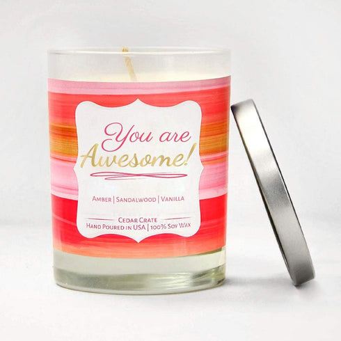 You are Awesome! Best Friend Candle, Friendship Gifts for Women, Birthday Gifts for Friends Female, Christmas Candle, Mother’s Day, Long Distance ...