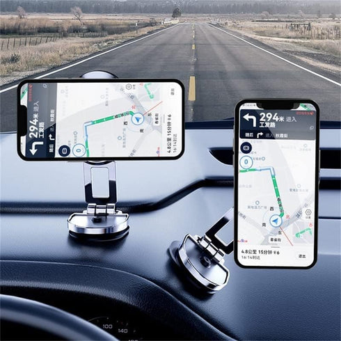Magnetic Phone Holder for Car – Black ?Upgrade Foldable? Dashboard Phone Holder, Strongest Metal Sticker Magnet Car Mount for Cell Phone, carmount...