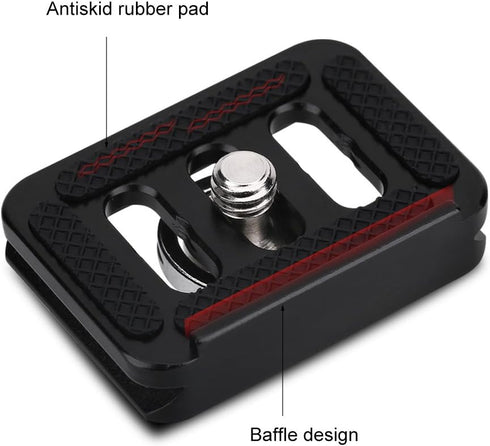 Quick Release Clamp Adapter, Mini Portable Aluminium Alloy Quick Release Plate Camera Mount Tackle Photography Accessory for TY-C10 T005 / T-025 B...