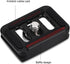 Quick Release Clamp Adapter, Mini Portable Aluminium Alloy Quick Release Plate Camera Mount Tackle Photography Accessory for TY-C10 T005 / T-025 B...