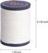 FANDOL 100% Natural Linen Thread Waxed thread for Bookbingding, Leather Sewing, Beading or Macrame (Natural)...