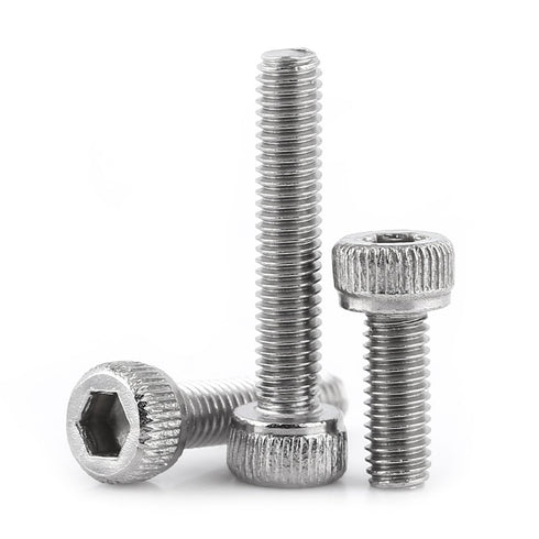 M3 Cap Head Screws, 100pcs M3*6/8/10/12/16/20/25/30 304 Stainless Steel Metric Thread Hex Socket Cap Head Screws Bolts Machine Fastener Tools for ...
