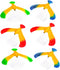 Balance Bird Gravity Bird with Pyramid Combination Set Balancing Bird Center of Gravity Physics Toy, The Perfect Gadget Gift for Children and Teac...