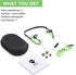 Mucro Running Headphones Wired Neckband Earbuds Over Ear Sports Earbuds Foldable Wrap Around Earphone for Night Jogging Workout - with Carry Case....