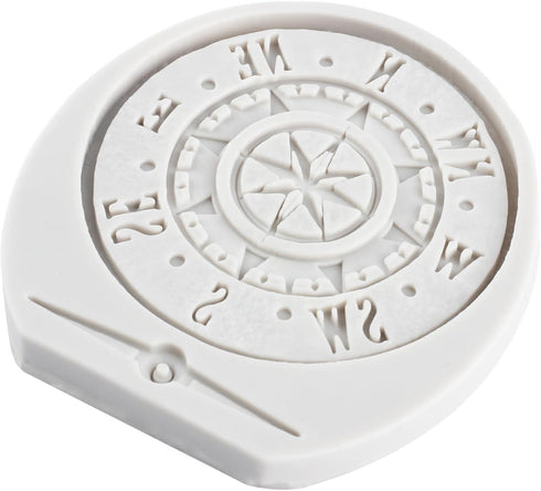Steampunk Compass Fondant Silicone Mold For Cake Decorating Cupcake Topper Candy Chocolate Gum Paste Polymer Clay...