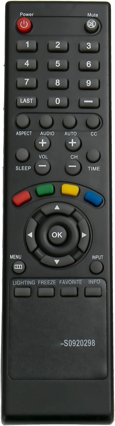 S0920298 Remote Control Replacement fit for Polaroid S0920298 LCD TV 1521-TLUB 1521TLUB...