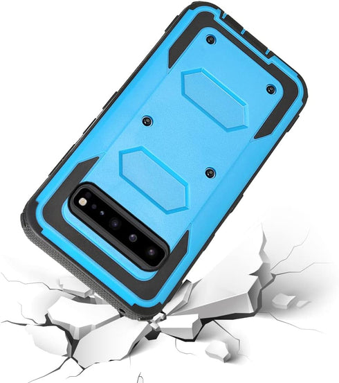 Asuwish Phone Case for Samsung Galaxy S10 5G Cover Hybrid Rugged Shockproof Hard Drop Proof Full Body Protective Heavy Duty Mobile Slim Cell Acces...