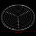 7.87" Round Center Finder Compass Transparent Acrylic Wood Turning Tool Lathe Parts Accessories for Locating Center Woodworking Measure...