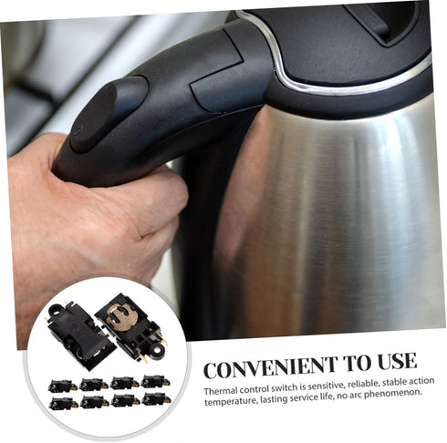 10pcs Electric Kettle Switch Thermostat Temperature Control for Electric Kettle Temperature for Electric Kettle Control Thermal For Oven Copper He...