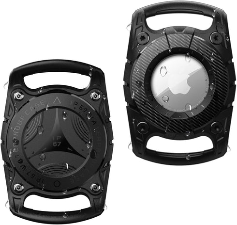 ONEONTA 2 Pack Airtag Dog Collar Holder Waterproof | Airtag Dog Collar with Airtag Holder for Apple Airtag - Protective AirTag Case for Dog Collar...