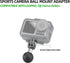 FANAUE GB-01 Action Camera Universal Ball Adapter Interface 1" Ball Assembly,Compatible with GOPRO HERO 9/10/11 and Other Brands of Action Cameras...
