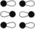 Johnson & Smith Black Collar Extenders Stretch Neck Extender for 1/2 Size Expansion of Men Dress Shirts, 6 Pack, 3/8" Metal...