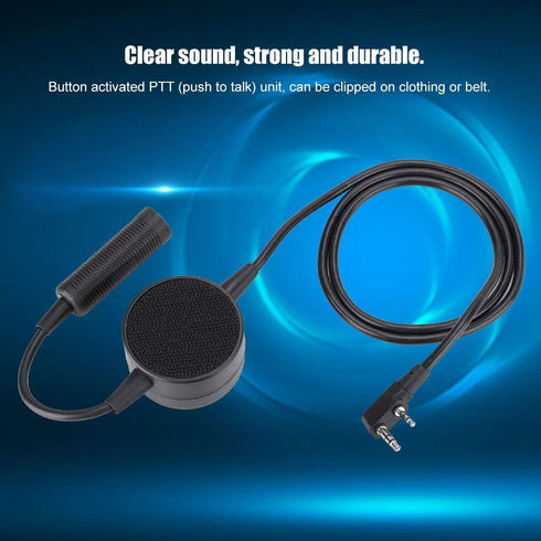 TCI PTT for Radio Walkie Talkie Headset,K Head Headset Push to Talk PTT,TCI Round Waterproof PTT for Two Way Radio Walkie Talkie Fit for ,for Kenw...