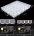 RJ-Sport Dual-Sized Diamond Art Storage Containers with 28 Small & 15 Mid-sized Grids to Keep Small Items Separated & Organized...