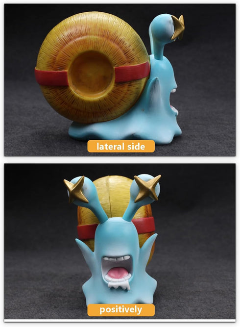 Anime Action Figures - Transponder Snail Phone Bug, PVC Material, 4.33in/11 cm Size for Collection and Decoration, for Anime Fans (Luffy)...