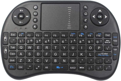 Mini Wireless Keyboard - 2.4GHz Controller with Touchpad Mouse Combo by TV xStream, Compatible with Android TV Box, IPTV, HTPC, Smart TV, PC, X-Bo...