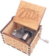 Music Box Hand Crank Musical Box Antique Engraved Carved Crafts,Play Song of Storms,Brown...