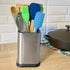 Evelots Stainless Steel Kitchen Utensil Holder for Countertop, 6.75 Inch Tall Cooking Utensil Crock Can Store up to 15 Big Utensils, Large Spoon &...