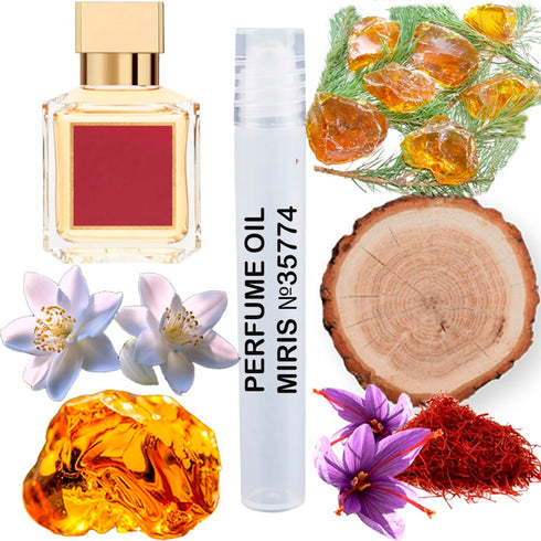 MIRIS Perfume Oil No.35774 | Impression of Baccarat Rouge 540 | Unisex For Women and Men | Roll-On Alcohol Free | 0.34 Fl Oz / 10 ml...