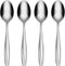 Oneida Camlynn Everyday Flatware Dinner Spoons 18/0 Stainless Steel, Set of 4, Silver...