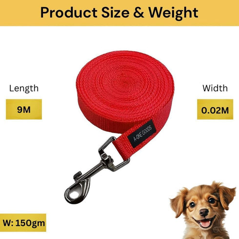 Dog Training Leash 50ft, 30ft, 20ft, and 15ft Long Leads, for Dog Training | Extra Long Line Dog Leash with Handle Great for Puppies & Dogs Traini...