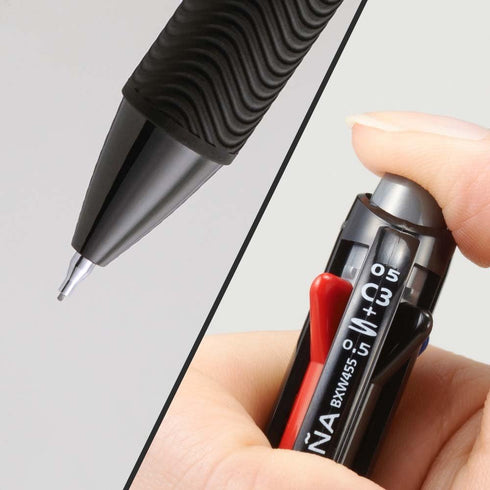 Pentel Vicuna XBXW455A Multi-Functional Ballpoint Pen, Black......