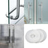 20PCS Glass Shower Door Handle Towel Bar Standoff Cover Assembly Replacement Transparent Plastic Screw Flat Washer Gasket for Glass Door Decorativ...