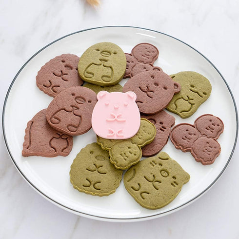 Cookie Cutter Set?6pcs Kids Cake Decoration 3D Mini Cartoon Animal Baking Tool Cookie Cutter Set...