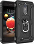 Military Grade Drop Impact for LG Aristo 3 Case,Aristo 2 Case Aristo 2 Plus/Rebel 4 LTE/Phoenix 4/Zone 4 Metal Rotating Ring Kickstand Holder Armo...