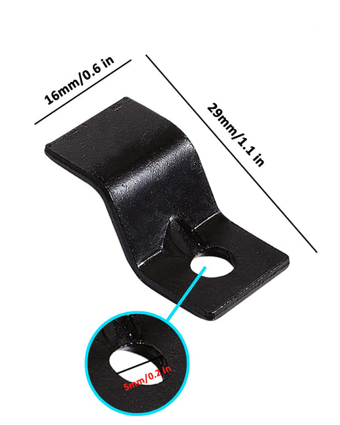 Table Top Fasteners, Z Clips for Table Tops 40 Packs (Black)...