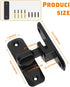 90/180 Degree Barn Door Lock, Small Flip Gate Latches Hardware, Door Security Sliding Door Latch Lock fo Cabinets, Barn Door, Bathroom, Gardenr Do...