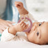 Baby Teether, One Piece Design Silicone & Beech Teething Ring Toy for Babies, BPA Free (Light Grey)...