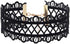 Zoestar Lace Choker Necklaces Vintage Black Elastic Stretch Necklace Chain Accessories for Women...