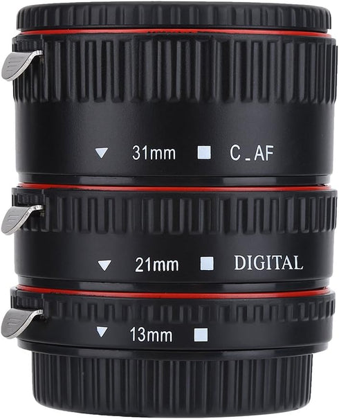 Lens Adapter Rings Set, Auto Focusing Macro Extension Lens Adapter Tube Rings Set Auto Focus Macro Extension Tube for Canon EF Mount...