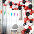 KBZVNAF Black Red Balloons Garland Arch Kit - 120Pcs White Red Black Confetti Latex Balloons for Wedding Baby Shower Birthday Graduation Party Dec...